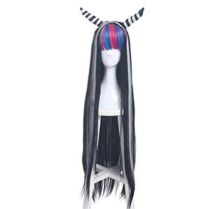 Xingwang Queen Anime Cosplay Wig 100cm Long Straight Mixed Color Wig Women Girls' Party Wigs