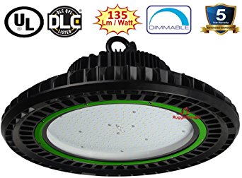 32,000 Lumen LED High Bay Light - 240 Watt LED High Bay Lighting – Dimmable (Optional) - Ultra Efficient 135 Lumens to Watts – 5000K Bright White- Warehouse LED Lights – UFO LED High Bay