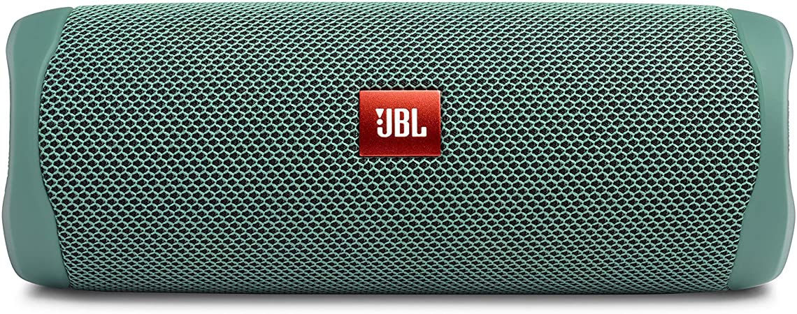 JBL Flip 5 Eco Portable Waterproof Wireless Bluetooth Speaker Made From 90% Recycled Plastic - Forest Green