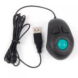 Portable Finger Hand Held 4D Usb Mini Trackball Mouse  Handheld USB Trackball Finger Mouse--Off-Table Design for Free and Comfortable Operation  Fits Left and Right Handed Users--Great for Laptop Lovers