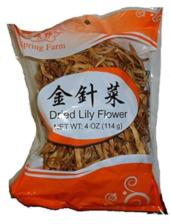 (2 Packs) Spring Farm Golden Flower Dried Lily Flowers 金针菜