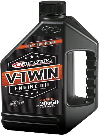 Maxima Racing Oils 30-069128 20w50 V-Twin Mineral Engine Oil - 128 fl. oz.