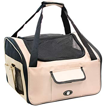 Me & My Pets Cat/Dog Car Seat/Carrier - Cream - Choice of Size