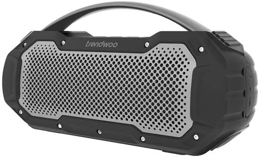 Pyle Portable Wireless Bluetooth Loud Streaming Speaker w/Deep Bass Hands-Free Microphone w/TWS Stereo Sound Function - IPX6 Waterproof Outdoor Speaker, 8H Playtime, AUX, BT Range 32  ft - PCMPSB1BK