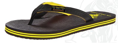 U.S. Polo Assn. Men's Premium Sandals "Sunshine" Flip Flops Water Friendly Extra Plush