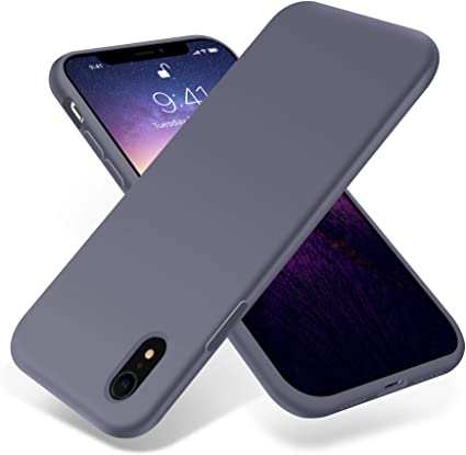 OTOFLY for iPhone XR Case, [Silky and Soft Touch Series] Premium Soft Silicone Rubber Full-Body Protective Bumper Case Compatible with Apple iPhone XR - Lavender