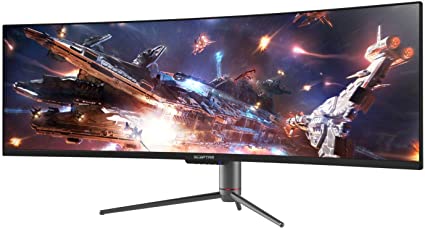 Sceptre Curved 49 inch (5120x1440) 5K Dual QHD 32:9 Gaming Monitor up to 120Hz DisplayPort HDMI Build-in Speakers, Gunmetal Black 2021 (C505B-QSN168)