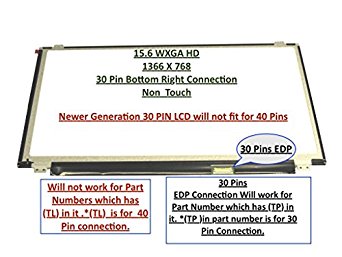 Boehydis Nt156whm-n32 Replacement LAPTOP LCD Screen 15.6" WXGA HD LED DIODE (Substitute Replacement LCD Screen Only. Not a Laptop ) (30 PINS)