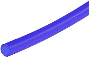 uxcell Silicone Tube, 5/32"(4mm) ID x 1/4"(6mm) OD 10ft Silicone Rubber Tube Air Hose Water Pipe for Pump Transfer Blue