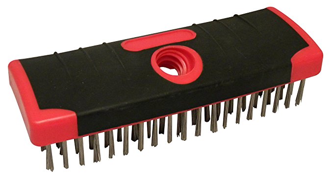 Red Devil 4166 7-Inch Soft Grip Stainless Steel Scrub Brush