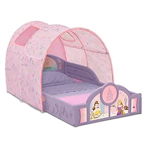 Delta Children Sleep and Play Toddler Bed with Tent, Princess