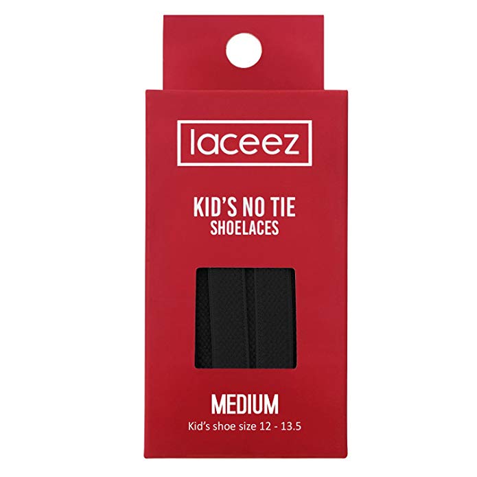 Laceez Kids No Tie Shoelaces - By The Size - Premium Casual Athletic Lifestyle Shoe Laces - For All Kids wearing Sneakers