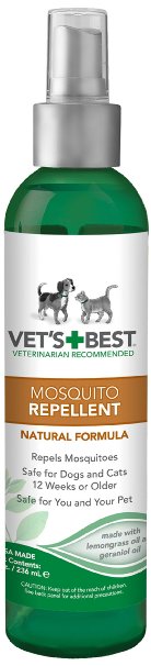 Vet's Best Natural Mosquito Repellent Spray, 8 oz