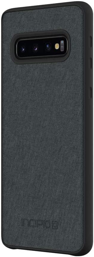 Incipio Holden Slim Stylish Case for Samsung Galaxy S10 with Premium Fabric and Raised Bumper - Gray