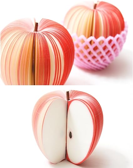 Note Paper Apple Post It Notes Sticky Notes pad Memo Sticky Fruit Shape Portable