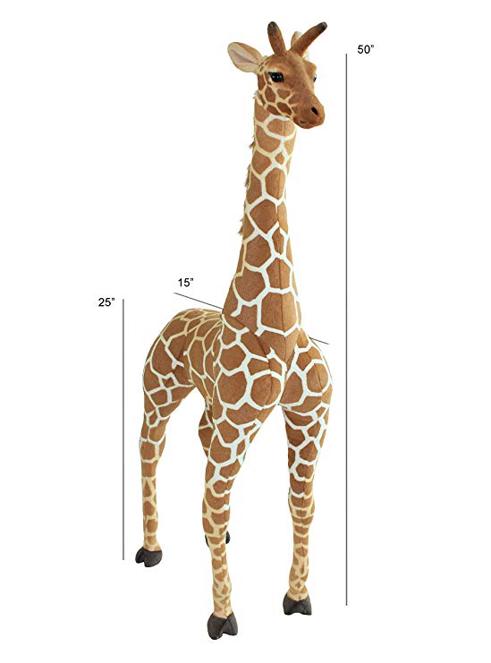 Linzy Plush 50'' Standing Giraffe