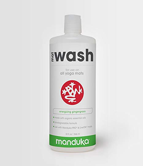 Manduka Organic Yoga Mat Cleaner – 32 oz Refill to Safely Clean, Restore and Renew Your Mat. No Residue