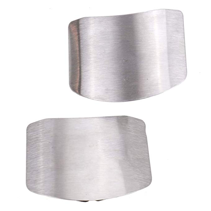 2Pack Finger Hand Protector Guard Chop Safe Slice Kitchen Tool Stainless Steel By IDS