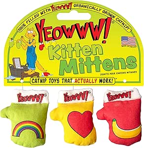 Yeowww! Catnip Kitten Mittens, 1 Count