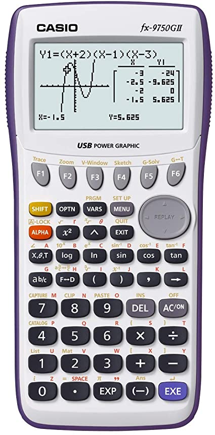 Casio fx-9750GII Graphing Calculator, Blue