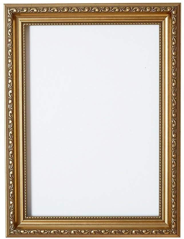 Gold 18" x 12" Ready to hang Ornate Shabby Chic Picture/Photo/Poster frame with MDF backing board and High Clarity Styrene Shatterproof Perspex Sheet - FBA - oscp-2-gld-18-12