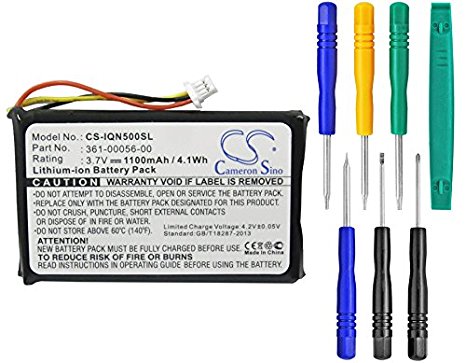 Garmin 361-00056-00 Battery with tools - Replacement for XGarmin Nuvi 30, Nuvi 50, Nuvi 50LM, Nuvi 55LM, Nuvi 55LMT Battery (1100mAh, 3.7V, Li-ion)