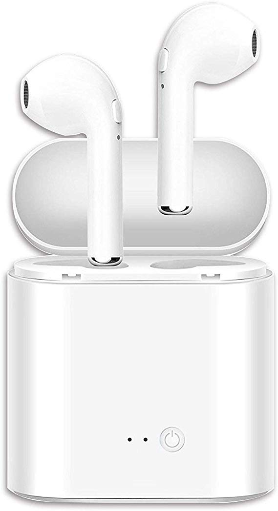 Upgraded Bluetooth 5.0 Wireless Earbuds, Bluetooth Headphones with 35 Hour Playtime Deep Bass HiFi 3D Stereo Sound, Built-in Mic Earphones with Portable Charging Case for Smartphones and Laptops - H03