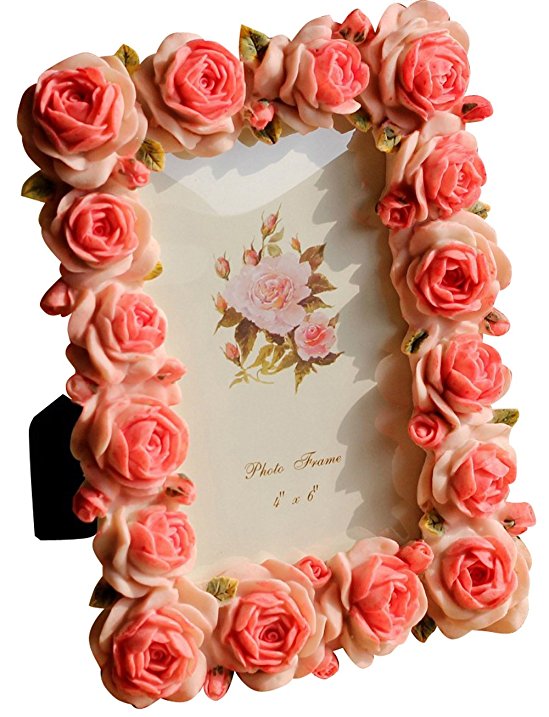 Giftgarden Rose 4x6 Picture Frames for Photo Display 4 by 6 inch, Wedding Gifts, Valentines Gifts, Gifts for Mother