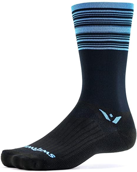 Swiftwick- ASPIRE SEVEN Cycling Socks, Firm Compression Fit, Tall Crew