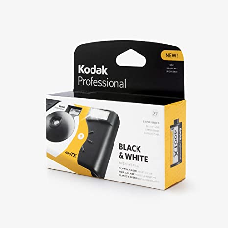 Kodak Professional Tri-X 400 Black and White Negative Film Single Use Camera, 27 Exposures