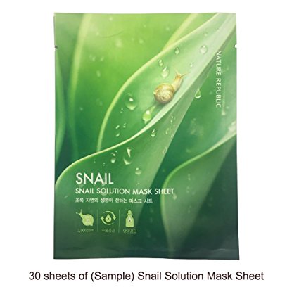 Nature Republic SNAIL Solution Sample Mask Sheets 30pcs Low Price Value Pack