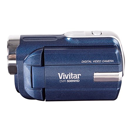 Vivitar DVR508 HD Digital Video Camcorder in Blue with 1.8" LCD Preview Screen & 4 x Digital Zoom
