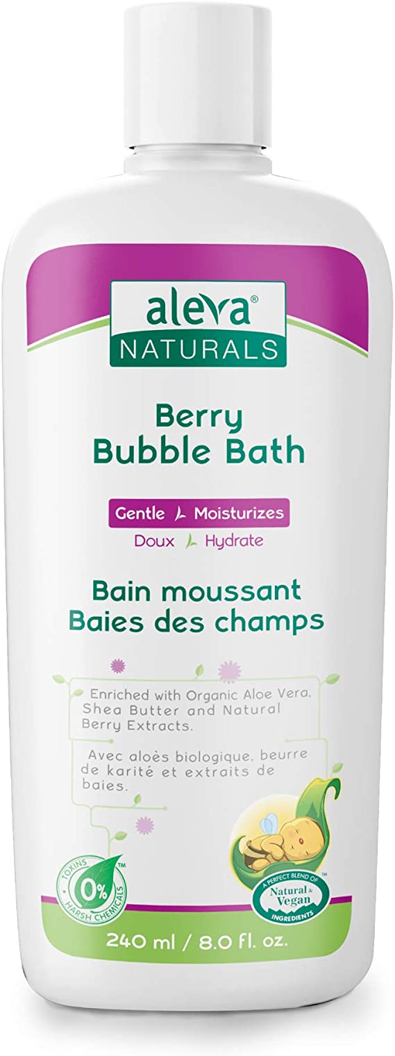 Berry Bubble Bath | Specially Made for Sensitive Skin | Long Lasting Bubbles | Moisturize and Protect Skin | Made with Natural and Organic Ingredients | (8 fl.oz / 240ml)