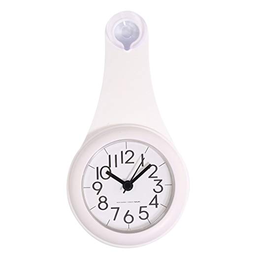 Bathroom Wall Clock, XSHION Shower Clock Wet-proof/ Small Wall Clocks Battery Operated Silent Non Ticking Decorative Living Room Modern​