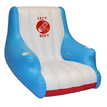 GoFloats Lazy Buoy Floating Lounge Chair, Premium Quality with Rapid Inflate Valve