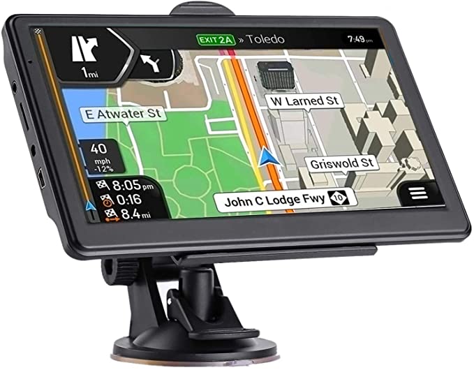 GPS Navigation for Car, Latest 2020 Map 7 inch Touch Screen Car GPS 256-8GB, Voice Turn Direction Guidance, Support Speed and Red Light Warning, Pre-Installed North America Lifetime map Free Update