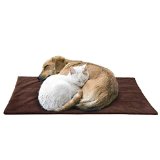 Pet Thermal Mat - The Best Self Warming Pet Dog Bed Mat Crate Pad X-LARGE Made of Soft Faux Lambs Wool Upper Material Super Reflective Thermal Insert With A Removable Machine Washable Cover