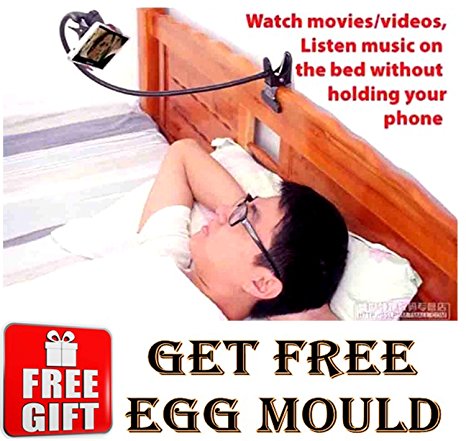 Lazy Flexible Mount Mobile Holder with Snake Style Stand with free Egg mould
