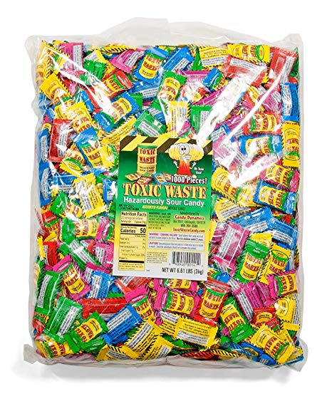 TOXIC WASTE Bulk Poly Bag, Assorted Flavors, 8.0 Pound