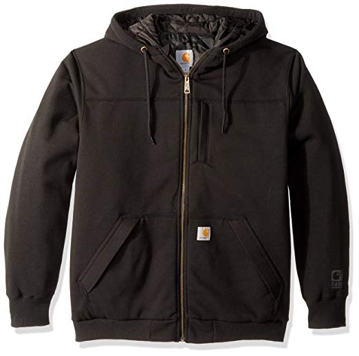 Carhartt Men's Rain Defender Rockland Sherpa Lined Hooded Sweatshirt