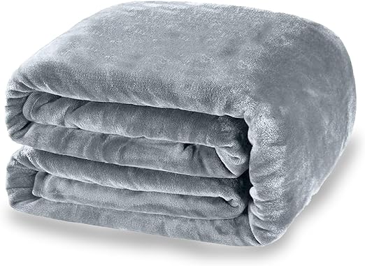 Weighted Blanket Queen Size 60''x80'',30lbs Soft Minky Weighted Blankets for Adult All-Season with Premium Glass Beads for Sleep Partner (Dark Grey)