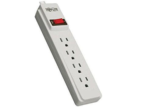 Tripp Lite 4 Outlet Home & Office Power Strip, 10ft Cord with 5-15P Plug (PS410)