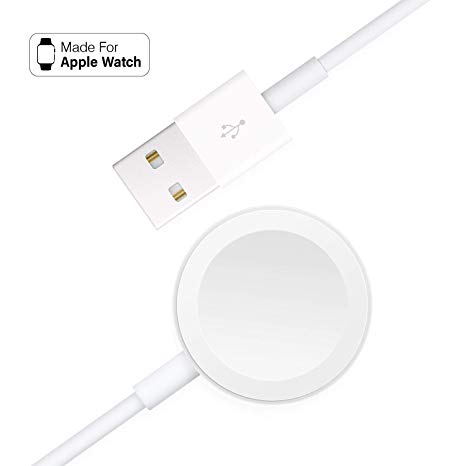 Charging Cable for Apple Watch, Wireless Magnetic Charging Technology (3.3ft)-Compatible with Apple Watch Series 1/2/3(38mm&42mm)