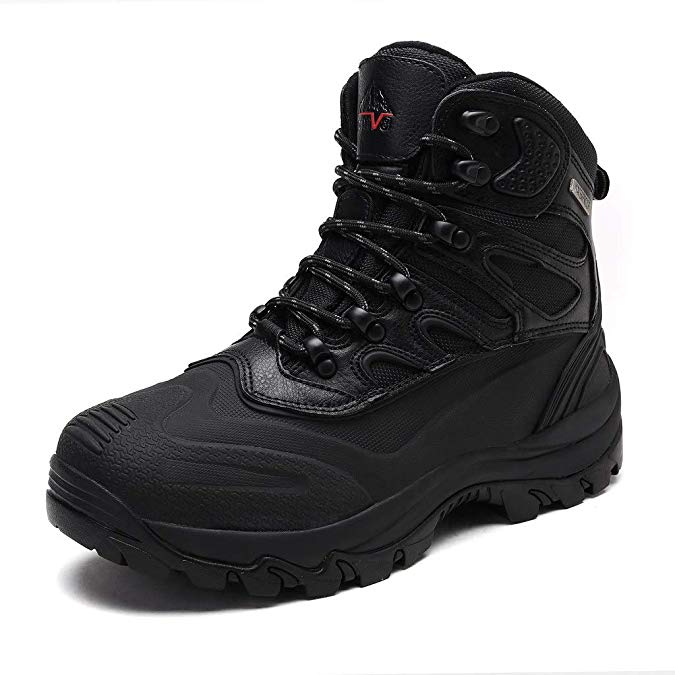 NORTIV 8 Men's Waterproof Winter Hiking Snow Boots