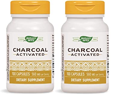 Nature's Way Activated Charcoal High Absorbency Supplement, 200 Count