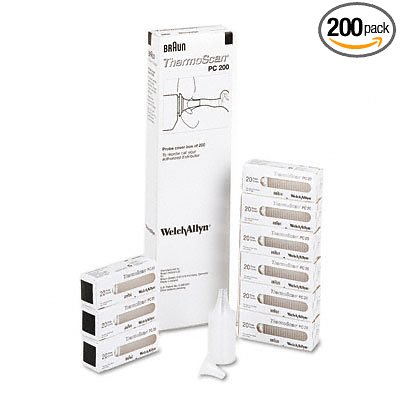 Braun Probe Covers for Thermoscan Pro 4000 Thermometer, 200/box