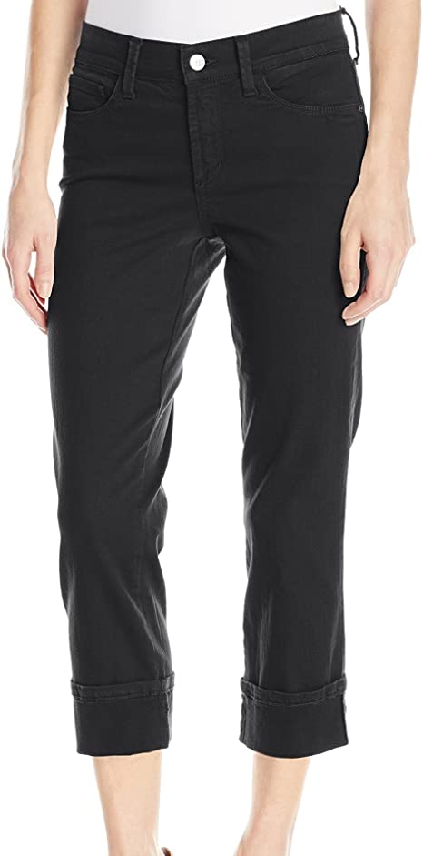 NYDJ Women's Dayla Wide Cuff Capri Jeans in Colored Bull Denim