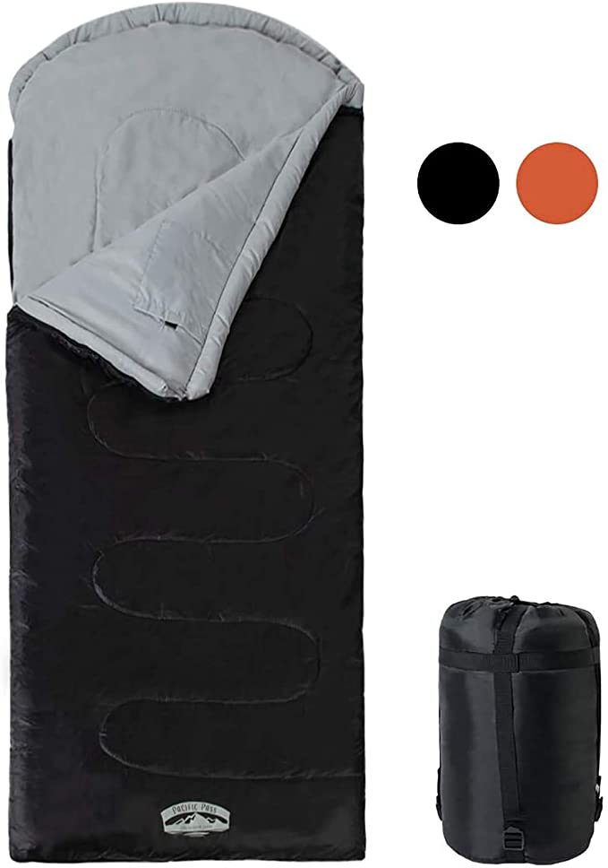 Pacific Pass Adult Sleeping Bag with Carry Bag Temperature 30 Degree
