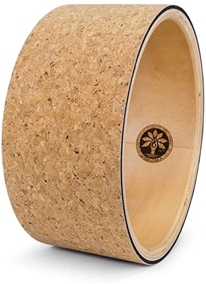 Yoloha Premium Cork Yoga Wheel, Strong, Non Slip, Sustainable, Soft, Durable, Foam, Premium, Handmade, Moisture Resistant – Yoga Wheel Guide Included