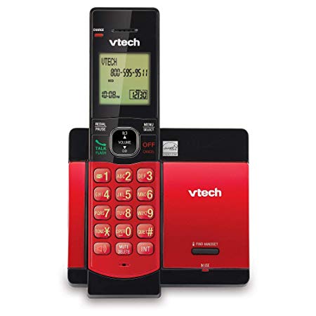 VTech DECT 6.0 Expandable Cordless Phone w/Handset - Red CS5119-16 (Red)